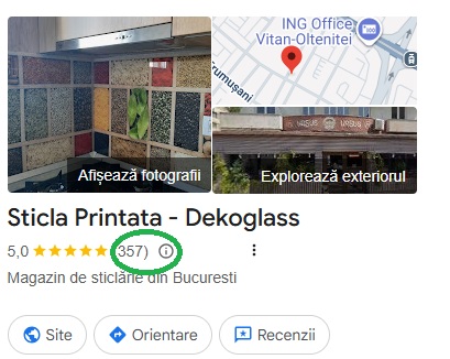 sticla printata Bucuresti si Ilfov